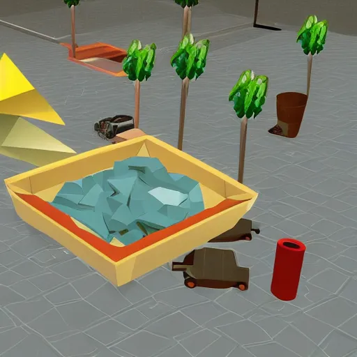 Image similar to Screenshot of Breaking Bad for the Playstation 2, low poly, nostalgic