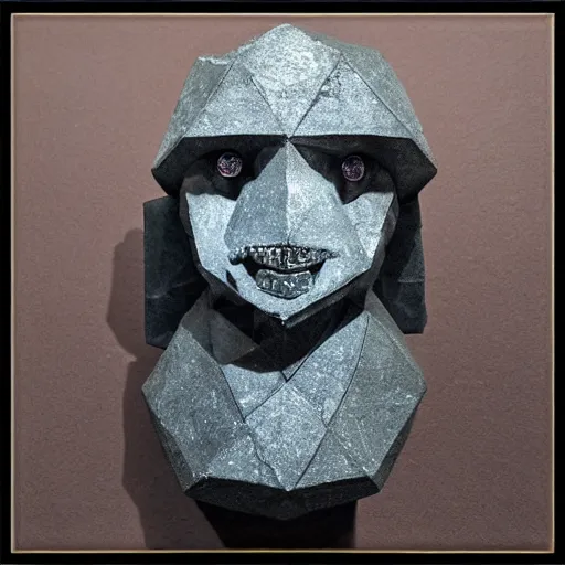 Image similar to a golem made out of diamond, realistic,