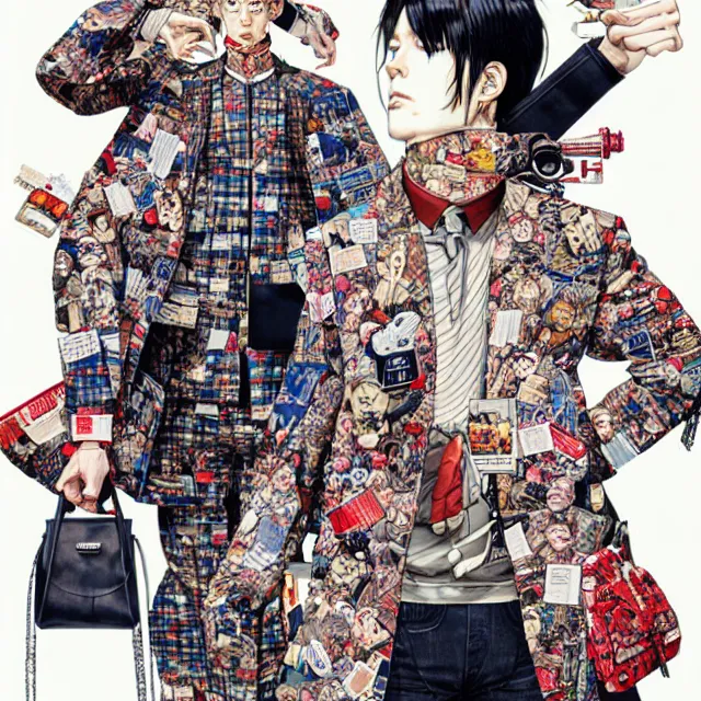 Image similar to fashion advertising campaign by katsuhiro otomo, highly detailed