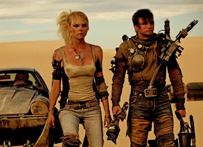 Prompt: scene from the 2009 science fiction film Mad Max