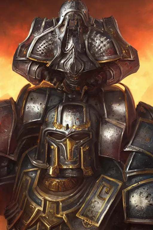 Image similar to armor portrait heros warhammer 4 0 k horus heresy fanart - the primarchs emperor by johannes helgeson animated with vfx concept artist & illustrator global illumination ray tracing hdr fanart arstation zbrush central hardmesh 8 k octane renderer comics stylized