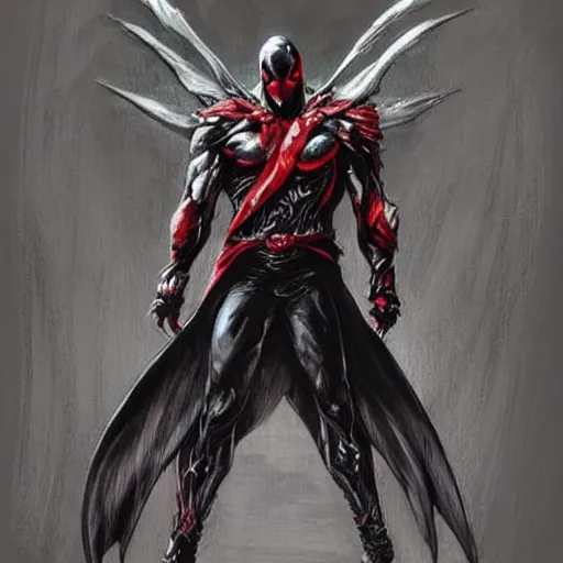 Image similar to spawn character design in the style of gabriele dell'otto