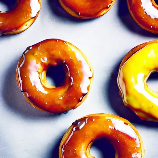 Image similar to photo of delicious glazed donuts, food photography, mouthwatering