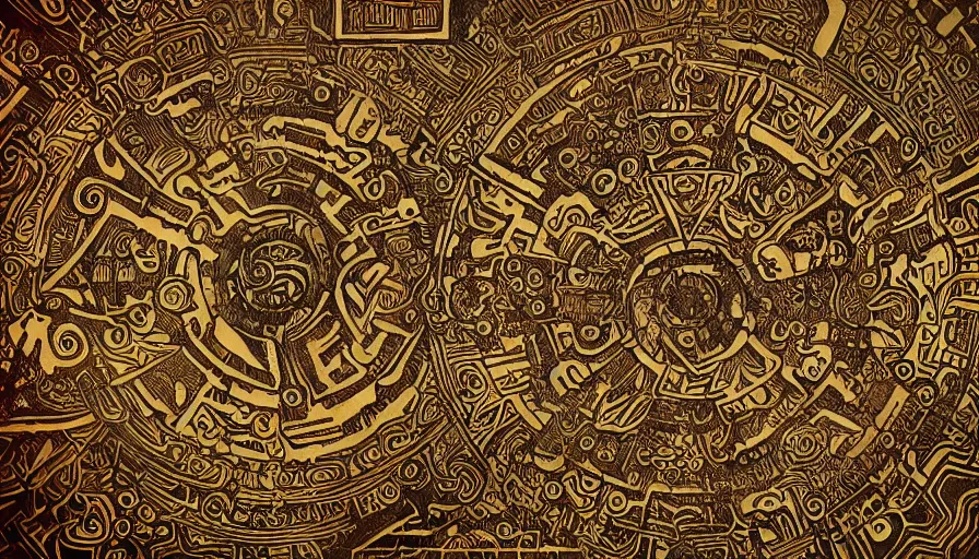 Image similar to ancient galactic pictogram sheet hybrid aztec fantasy beautiful angellic tattoo pattern concept, teonanacatl glyph, intricate artwork by, Johnatan Wayshak, Zdizslaw Beksinski, face by Artgerm, H.R. Giger, very coherent artwork, cinematic, hyper realism, high detail, octane render, unreal engine, 8k, High contrast, higly detailed black ink outline, crosshatch sketch gradient