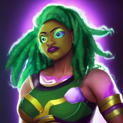 Illaoi from league of legends, Stable Diffusion