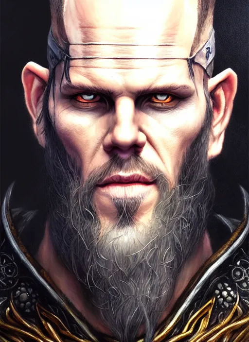 Image similar to a _ fantasy _ style _ portrait _ painting _ of floki, wicked, oil _ painting _ unreal _ 5 _ daz. _ rpg _ portrait _ extremely _ detailed _ artgerm _ greg _ rutkowski _ greg