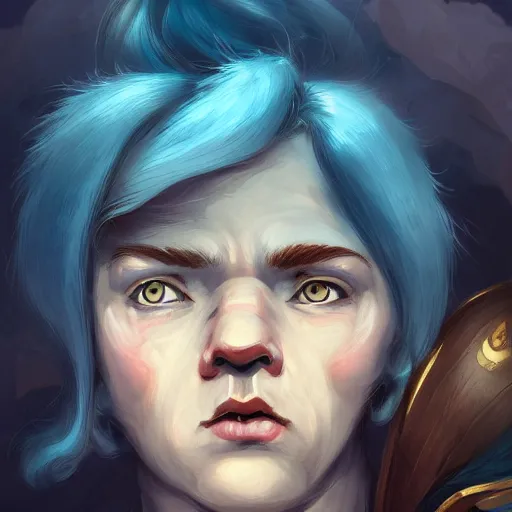 Image similar to blue haired halfling portrait, dandy elegant fop diminutive by anato finnstark, tony sart highly detailed, digital illustration, concept art, distinguished