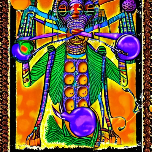 Image similar to thoth trapped inside dmt molecule