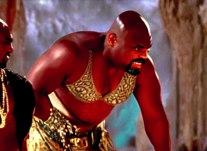 Image similar to film still of sinbad as kazaam in the movie kazaam 1 9 9 6