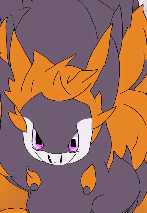 Image similar to The Child of Vulpix and Gengar