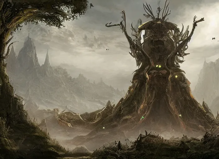 Image similar to the queen of all the insects, epic concept art large scene