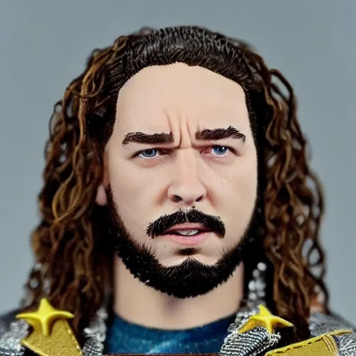 Prompt: post malone, action figure, miniature, ebay photo