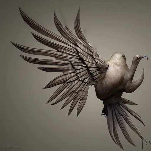 Image similar to a dove made of teeth, ultra realistic, concept art, intricate details, highly detailed, photorealistic, octane render, 8 k, unreal engine, art by frank frazetta, simon bisley, brom