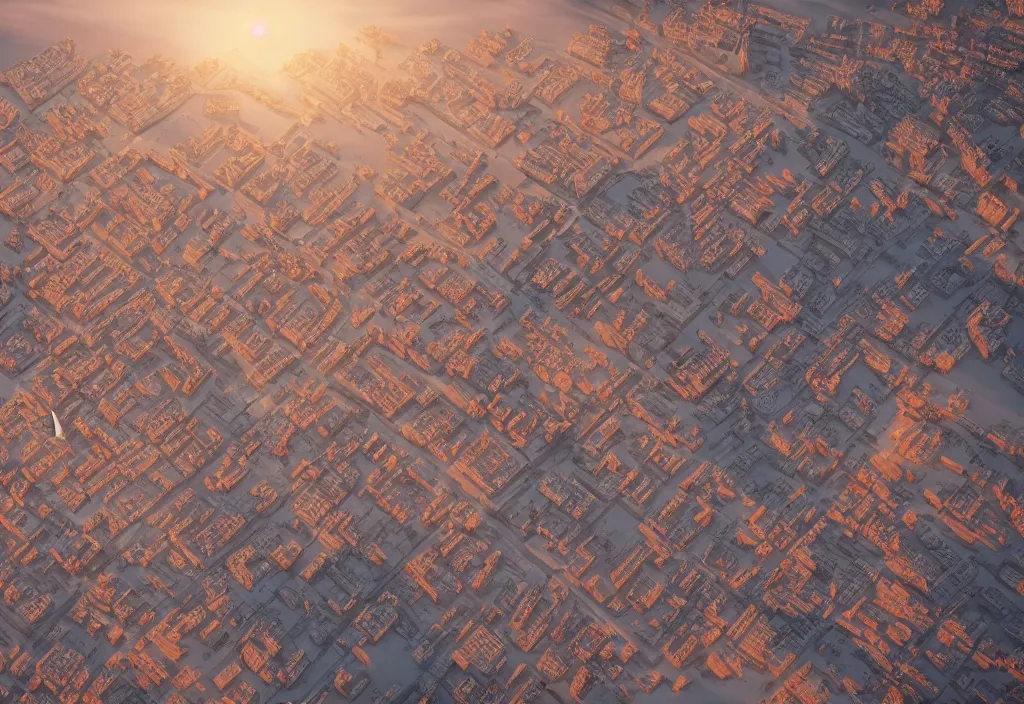 Prompt: accidentally wes anderson award - winning photograph of a norilsk russian lunar orbit city street, art by greg rutkowsky, trending on artstation, cinematic lighting, filmic grain, golden hour, detailed, 4 k