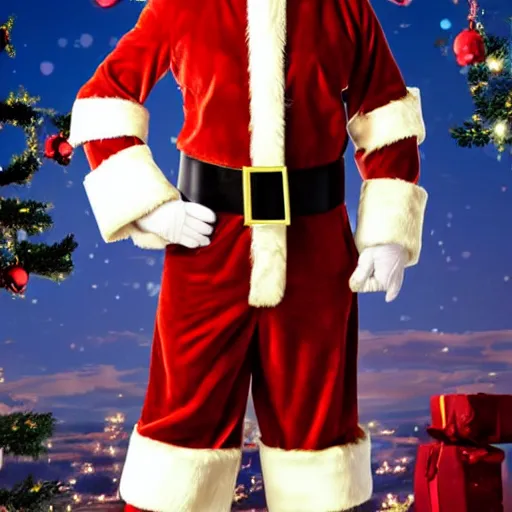 Prompt: santa jeffrey bezos fusion