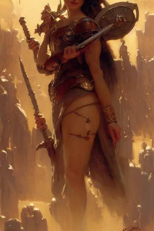 Image similar to shield maid, highly detailed painting by gaston bussiere, craig mullins, j. c. leyendecker 8 k