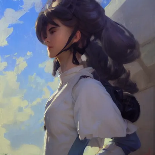 Prompt: greg manchess portrait painting of violet evergarden as overwatch character, medium shot, asymmetrical, profile picture, organic painting, sunny day, matte painting, bold shapes, hard edges, street art, trending on artstation, by huang guangjian, gil elvgren, ruan jia, greg rutkowski, gaston bussiere