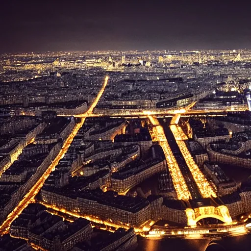 Prompt: batman on top of the eiffel overlooking paris at night, 4 k, cinematic, arri alexa, film footage