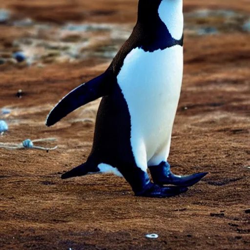 Image similar to humanoid penguin