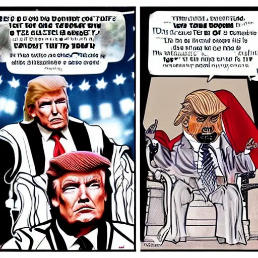 Prompt: dark lord of the sith as president donald trump