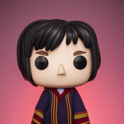 Image similar to funko pop doll of harry potter taken in a light box with studio lighting, some background blur