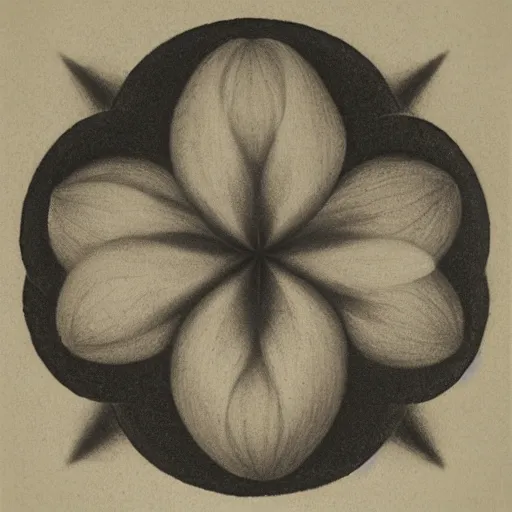 Image similar to Flower, M. C. Escher mezzotint