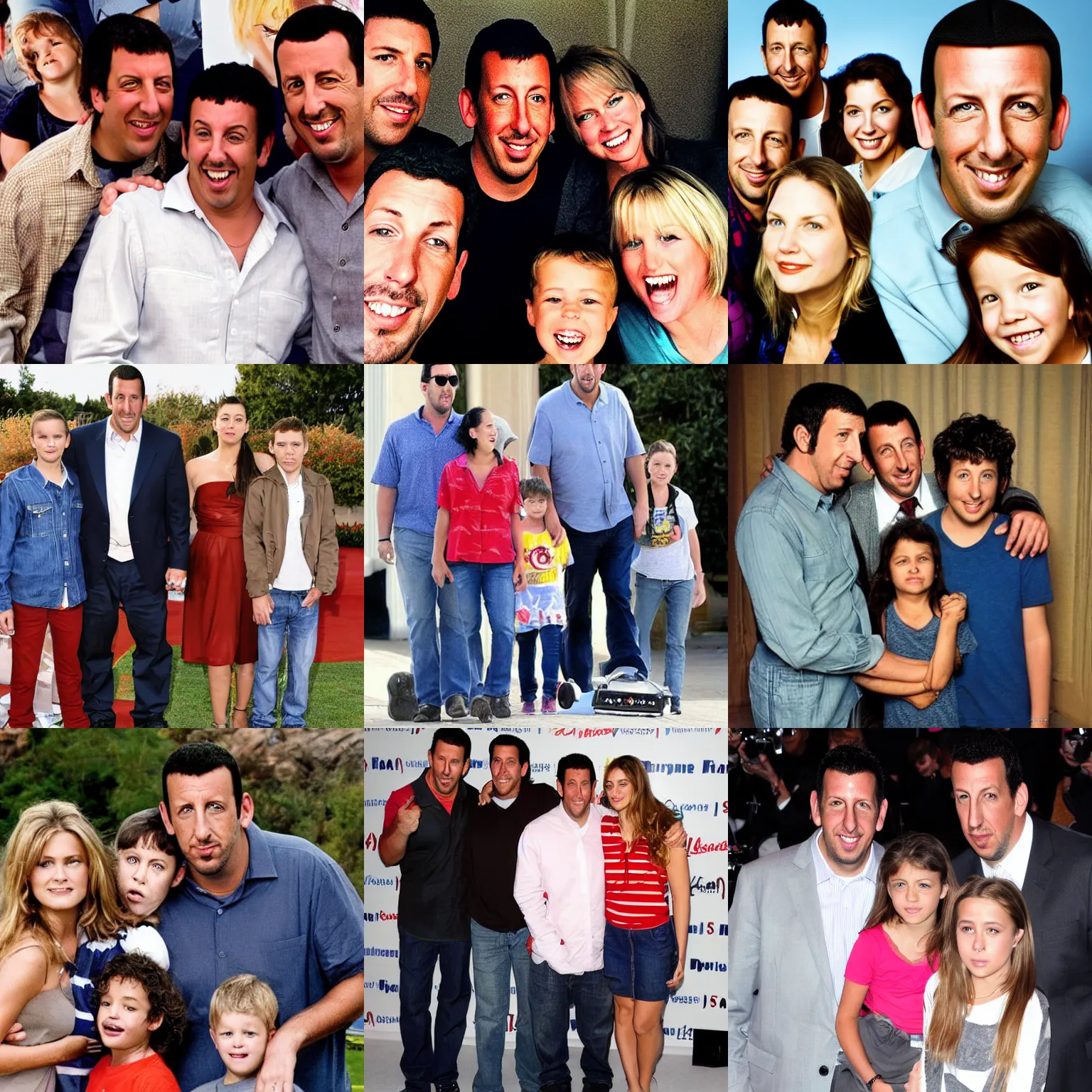 Prompt: the adam sandler familly