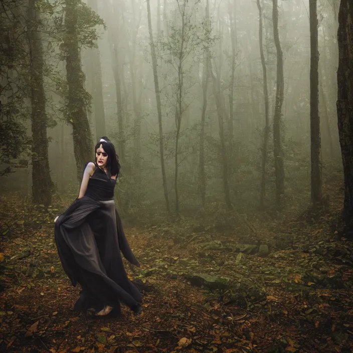 Image similar to a harpy in a foggy forest, by Omar Z. Robles, CANON Eos C300, ƒ1.8, 35mm, 8K, medium-format print