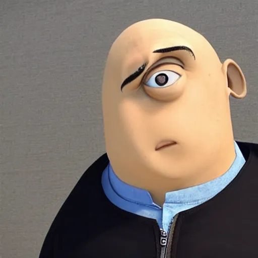 Prompt: gru from despicable me, ultra realistic, detailed