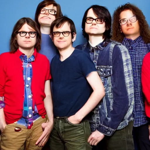 Prompt: weezer but all members are female