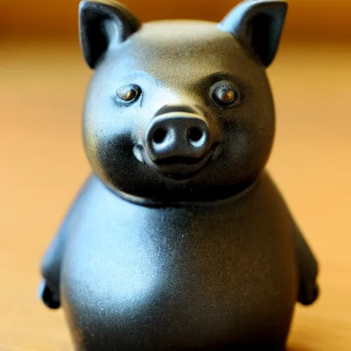 Image similar to chinese pig black and gold figurine