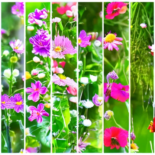 Prompt: still frames of flower blooming