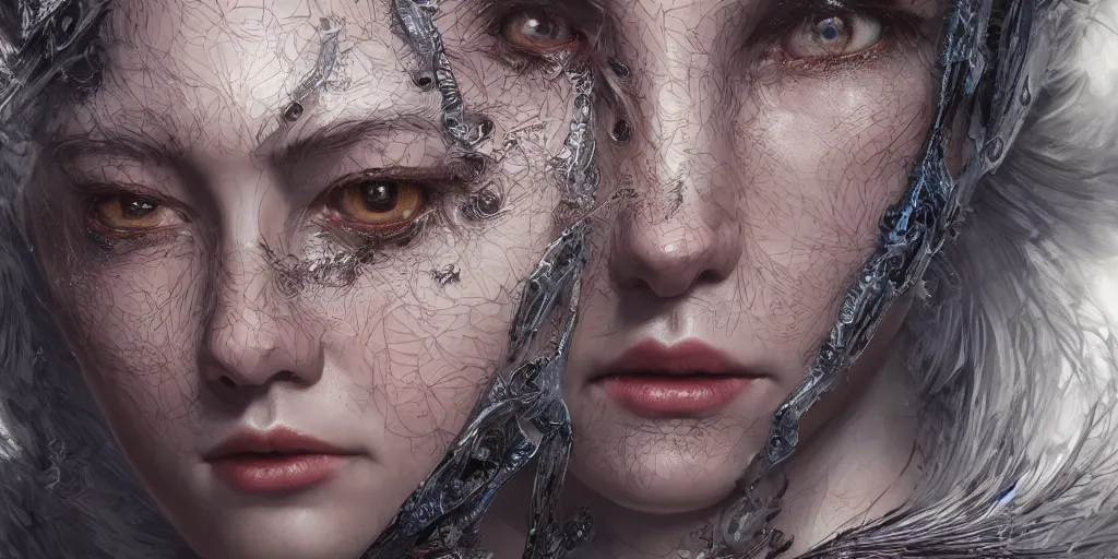Prompt: hyperrealistic photography of a highly detailed and symmetrical gorgeous nordic female with shiny plastic eyes in the style of jin kagetsu, james jean and wlop, highly detailed, face symmetry, highly realistic hands, masterpiece, award - winning, sharp focus, intricate concept art, ambient lighting, 8 k, artstation
