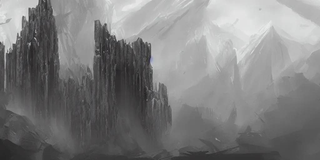 Prompt: jericho gates | drop 2 by one pixel brush on artstation