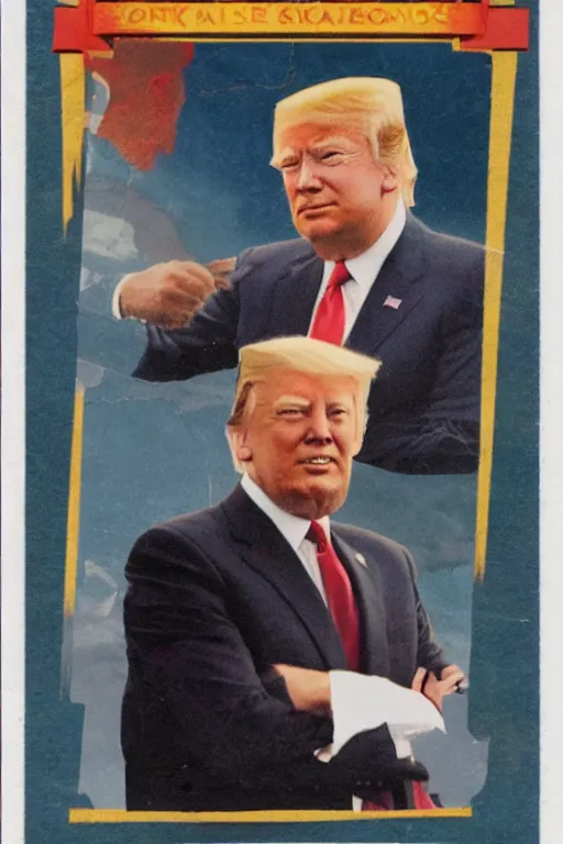 Image similar to trading card of the president of the United States