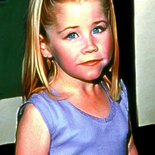 Prompt: Christina Applegate as a child