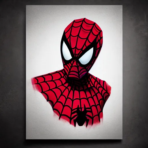Prompt: Spiderman ukiyo art