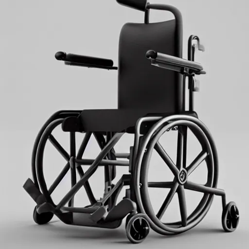 Image similar to a sculpture of a wheelchair, by Scott Weaver, ultra detailed, realism, 8k, octane render, unreal engine