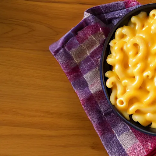 Image similar to sentient macaroni and cheese.