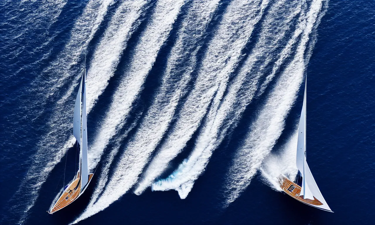 Image similar to sailing yacht at open sea by national geographic blue earth, high speed photography, dramatic camera angle, close up, low camera angle, award winning photography