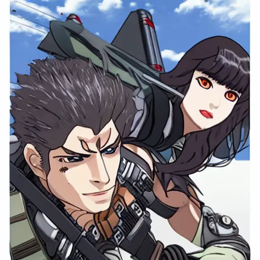 Image similar to dia kurosawa piloting metal gear zeke