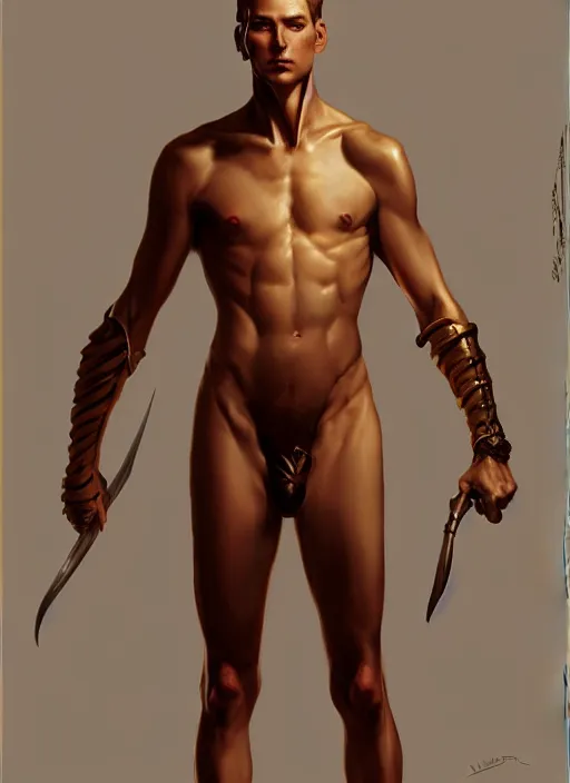 Prompt: Male Overlord, body portrait, slight smile, highly detailed, digital painting, artstation, concept art, sharp focus, illustration, art by wlop and J. C. Leyendecker and Edmund Bliar Leighton and Charlie Bowater