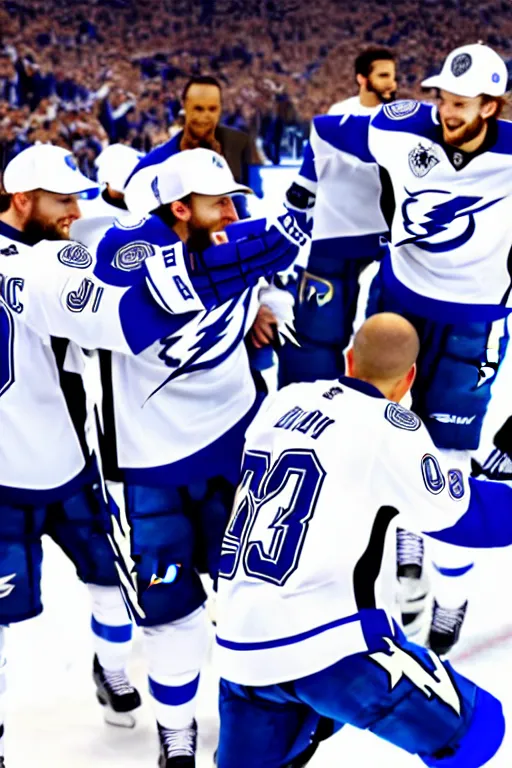 Image similar to tampa bay lightning winning the stanley cup