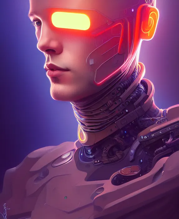 Image similar to a whirlwind inside the metaverse, guy, male, man, hologram, half body, neurochip, android, cyborg, cyberpunk face, by loish, d & d, fantasy, intricate, elegant, highly detailed, colorful, digital painting, artstation, concept art, art by artgerm and greg rutkowski and alphonse mucha