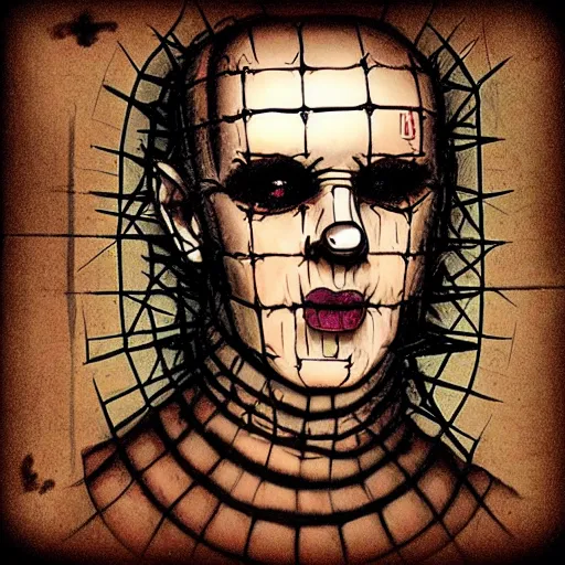 Prompt: “hellraiser portrait”