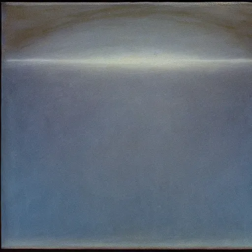 Image similar to the abstract painting'arctic void ', by caspar david friedrich, by rothko!!!