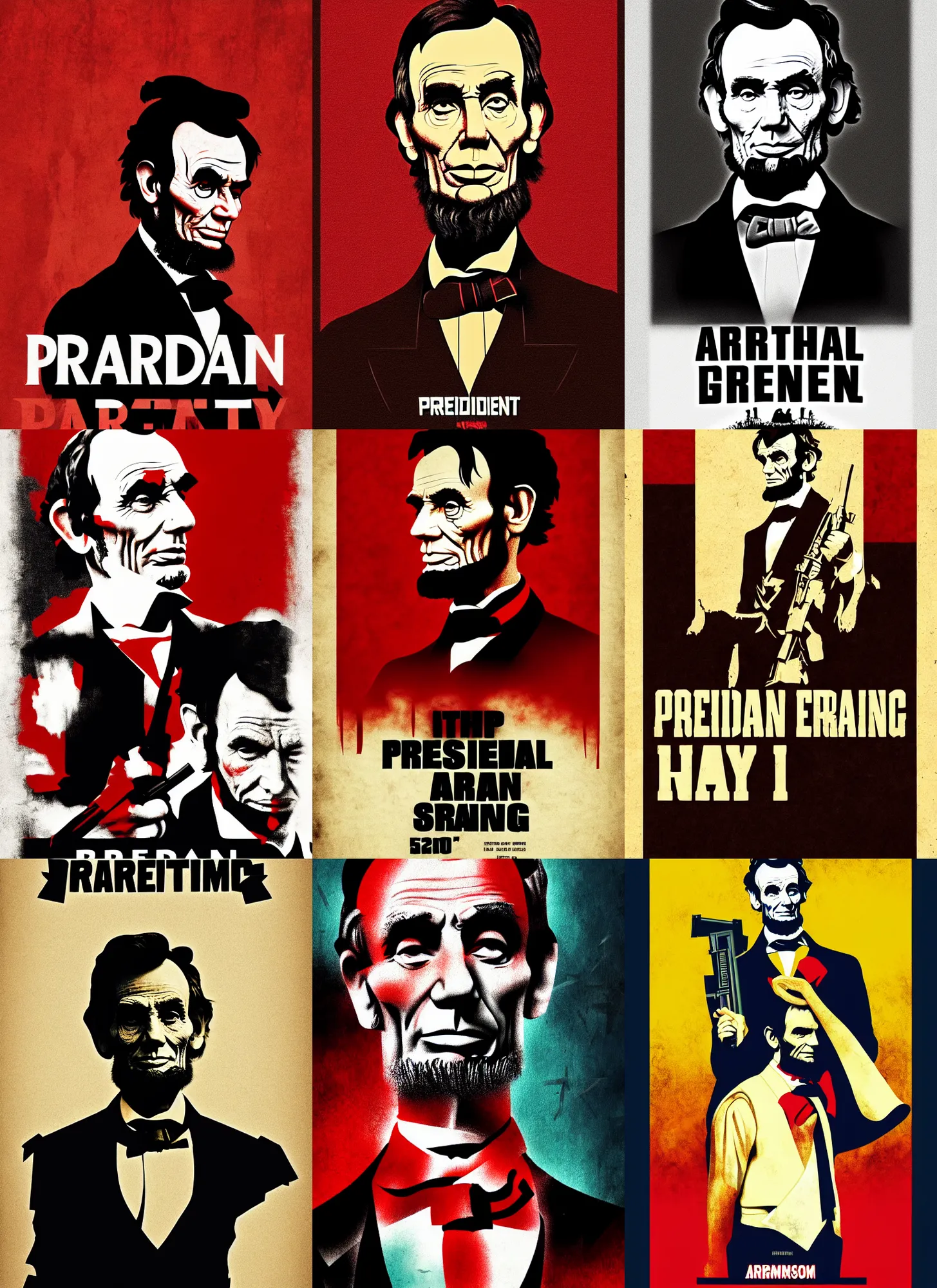 abraham lincoln Movie TV show Anime Canvas Art Poster and Wall Art Picture  Print Modern Family bedroom Decor Posters