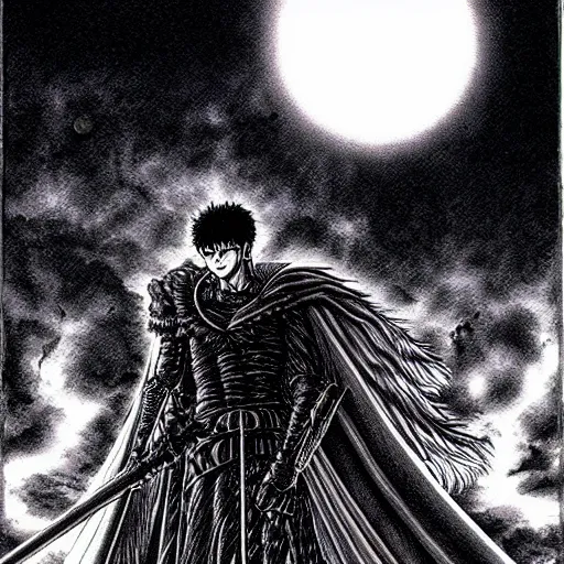 Image similar to berserk eclipse scene by kentaro miura, extremely detailed, manga