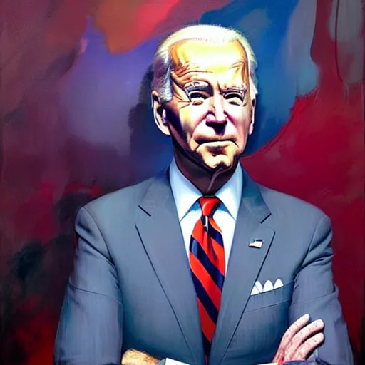 Image similar to joe biden in the style of adrian ghenie, esao andrews, ( ( ( jenny saville ) ) ), edward hopper, surrealism, dark art by james jean