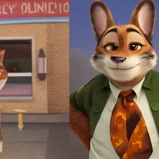 Image similar to robin williams as a zootopia character